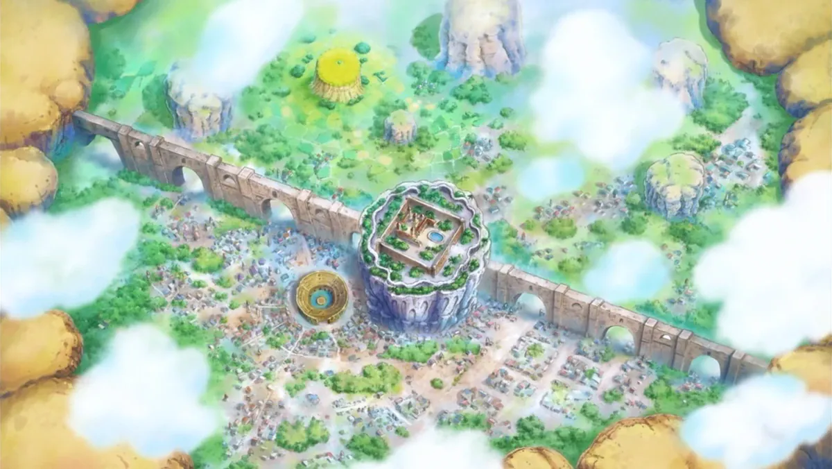 Dressrosa in the anime